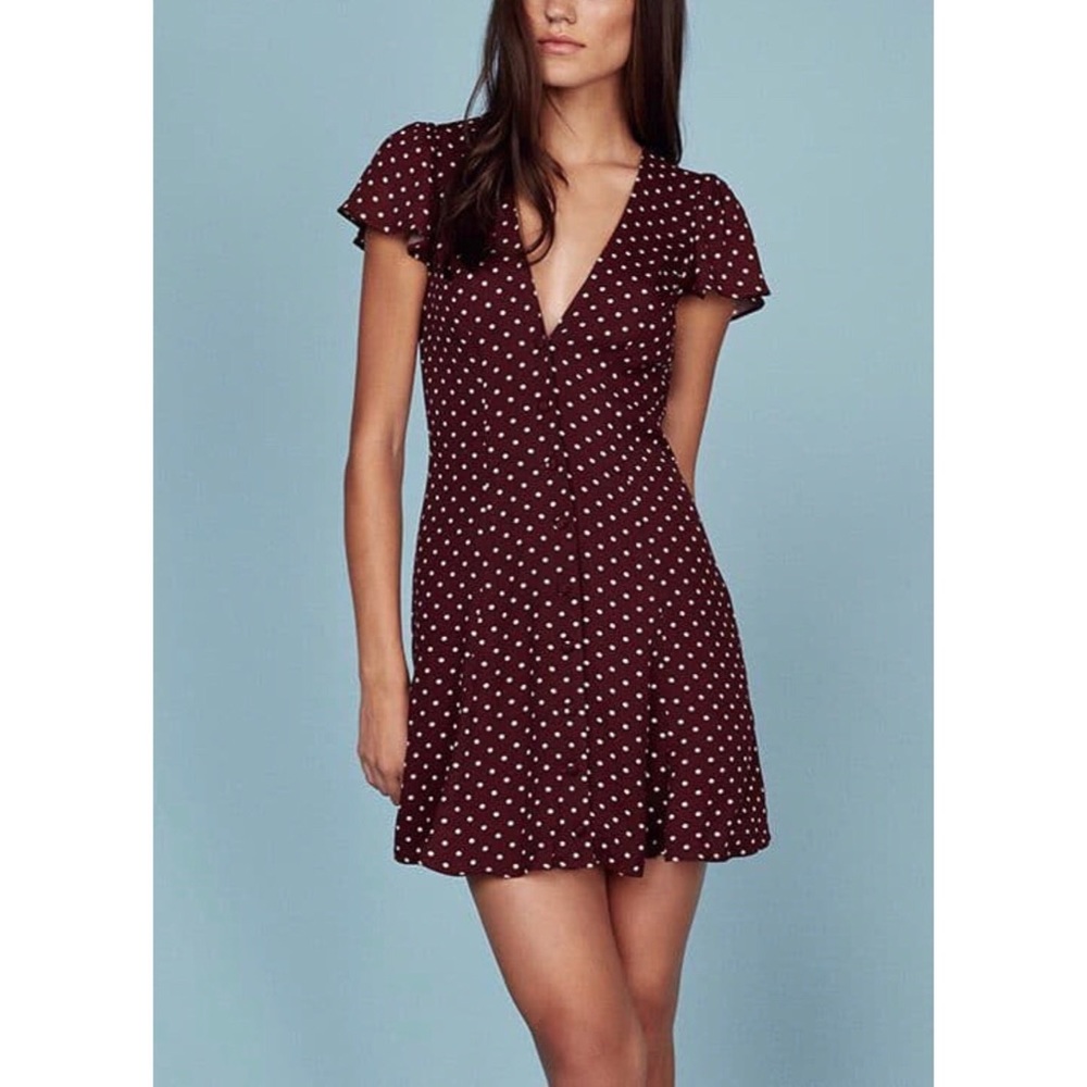 Reformation fit and flare mini dress